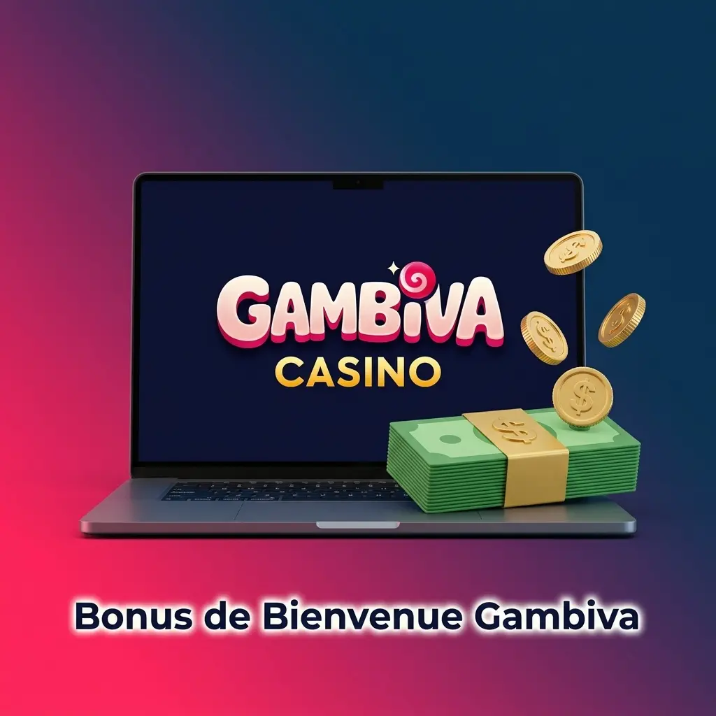 Bonus de bienvenue Gambiva 800% jusqu'à 10 000 EUR sur 4 dépôts pour nouveaux joueurs en France